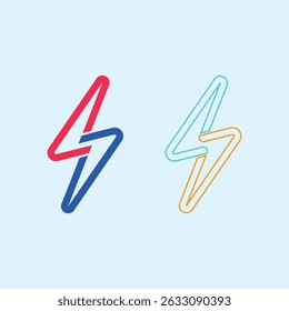 Modelo de design de logotipo de parafuso de flash elétrico para tecnologia de marca startups e inovação de energia