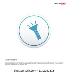 Electric flashlight icon Hexa White Background icon template - Free vector icon
