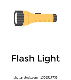 An electric flashlight, torch light 