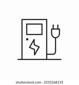 electric fuel icon sign vector