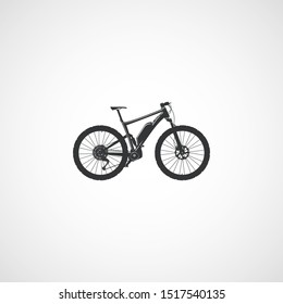 Electric full suspension mountain bike.