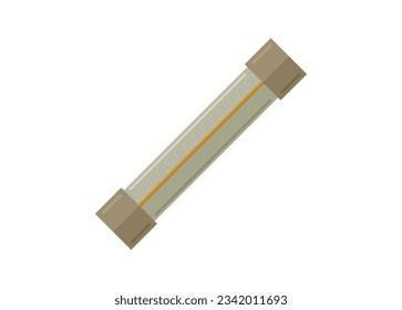 Electric fuse. Simple flat illustration.