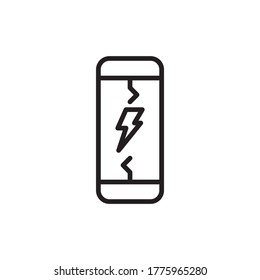 Electric fuse vector icon symbol electronic isolated on white background