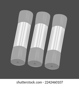 Elektrische Sicherungen flache Vektorgrafik. Cute elektrische Sicherungen Cartoon Vektorgrafik für Grafikdesign und dekoratives Element
