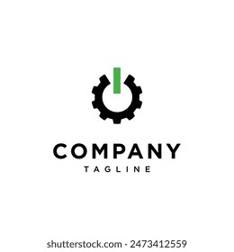 Electric Gear logo icon vector template.eps