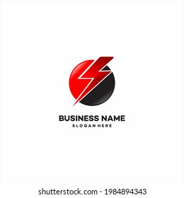 Electric gear logo,Power Generation Icon design vector - stock illustration stock illustration