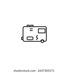 electric generator icon illustration element design