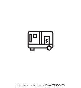 gerador elétrico ícone ilustração elemento design