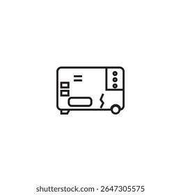 gerador elétrico ícone ilustração elemento design