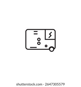gerador elétrico ícone ilustração elemento design
