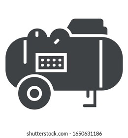 Icono del generador eléctrico en fondo blanco	
