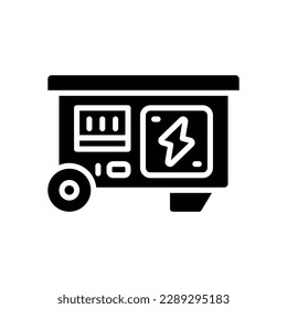 Elektro-Generator-Symbol für Ihre Website, Ihr Handy, Ihre Präsentation und Ihr Logo-Design.