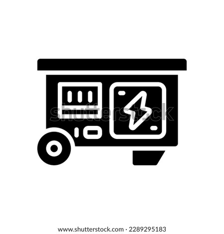 electric generator icon for your website, mobile, presentation, and logo design.