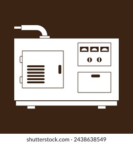 Elektrischer Generator-Symbol, Vektor-Illustration-Design