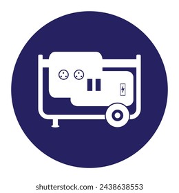Icono del generador eléctrico, diseño de ilustración vectorial