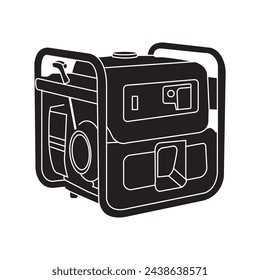 Elektrischer Generator-Symbol, Vektor-Illustration-Design