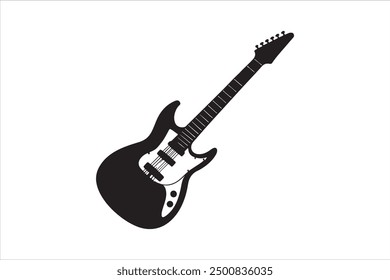 Electric gitter vector illustration white background 