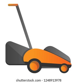 Electric grass cutter icon. Cartoon of electric grass cutter vector icon for web design isolated on white background
