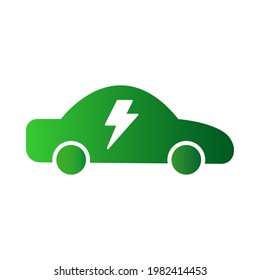 electric green car logo vector