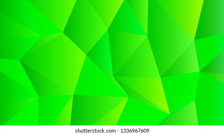 Electric Green Trendy Low Poly Backdrop Design