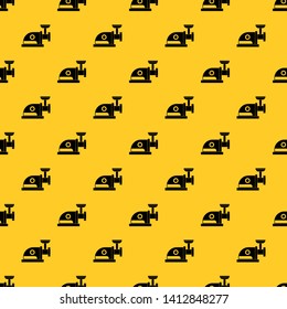 Electric grinder pattern seamless vector repeat geometric yellow for any design