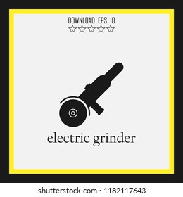 electric grinder sketch vector icon