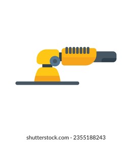 Electric grinding machine icon flat vector. Saw grinder. Hand tool isolated