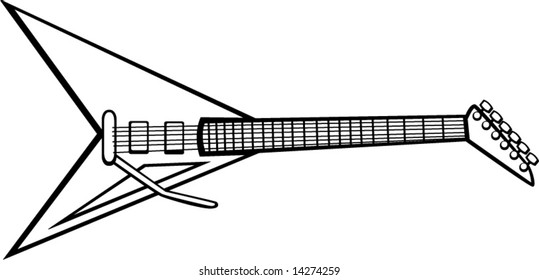 57 vectores de Electric guitar flying v - Vectores, imágenes y arte  vectorial de stock | Shutterstock