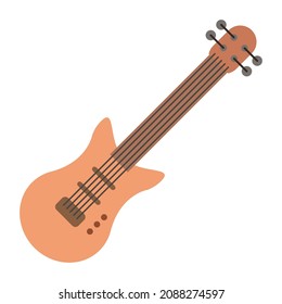 electric guitar clip art vector illustration