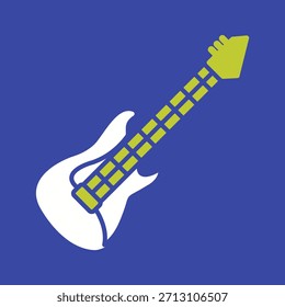 Electric Guitar Creative Vector Graphic Icon