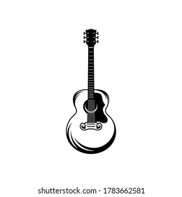 Electric guitar design vector template. Simple set of electric guitar vector icons