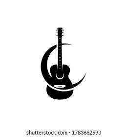 Electric guitar design vector template. Simple set of electric guitar vector icons