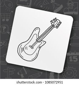 Electric guitar doodle