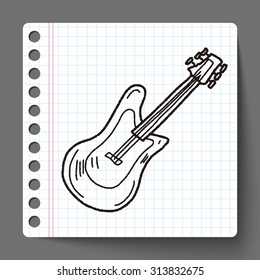 Electric guitar doodle