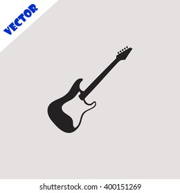 Electric guitar icon.