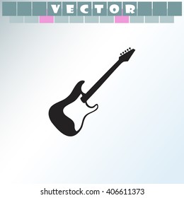 Electric guitar icon.