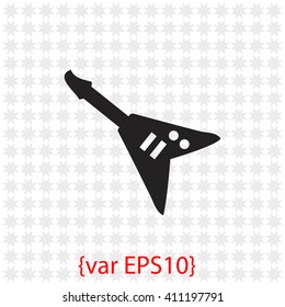 Electric guitar icon.