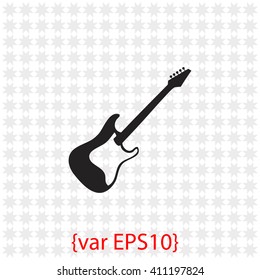 Electric guitar icon.