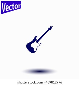Electric guitar icon.
