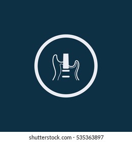 Electric guitar icon.