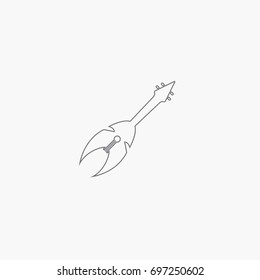 Electric guitar icon