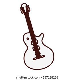 electric guitar icon image vector illustration design 