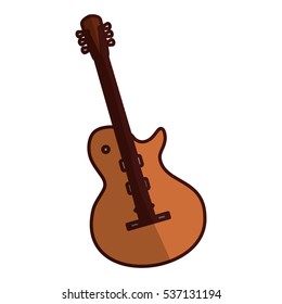 electric guitar icon image vector illustration design 