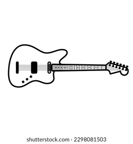 Electric Guitar Icon for Logo and More