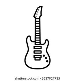 electric guitar icon on white background vector
Vector line icon musical instruments