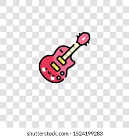 electric guitar icon sign and symbol. electric guitar color icon for website design and mobile app development. Simple Element from music collection for mobile concept and web apps icon.