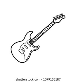 electric guitar icon vector