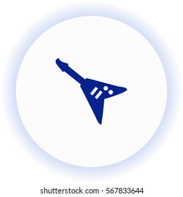 Electric guitar  icon. Vector design.