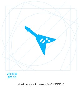 Electric guitar  icon Vector design.