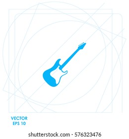 Electric guitar  icon Vector design.